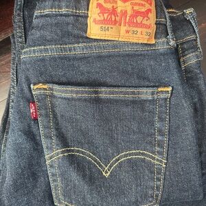 Levi's Men's Dark Blue Slim Straight Jeans